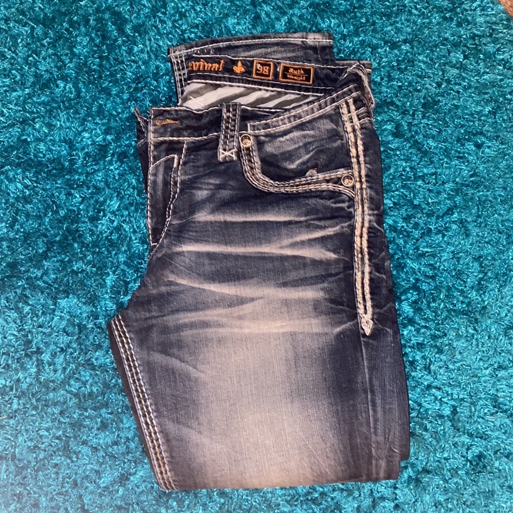 Mens, Rock Revival, Blue Jeans